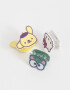 Hebillas Infantiles Set De Broches "hello Kitty" - Combinacion Multicolor
