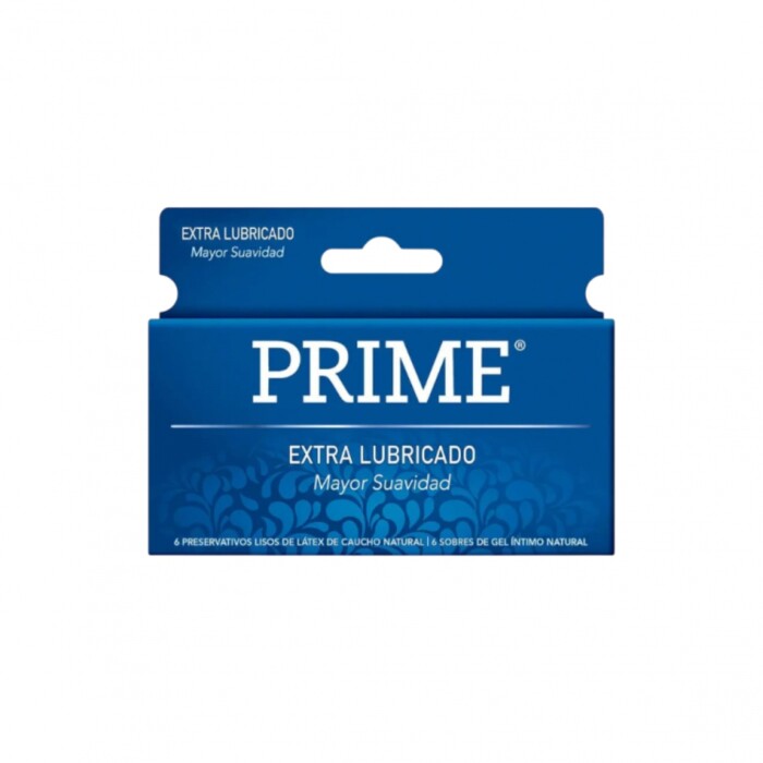 PRIME EXTRA LUBRICADO PRESERV. CJ X 6 UN única