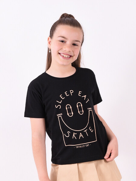 REMERA SLEEP NEGRO