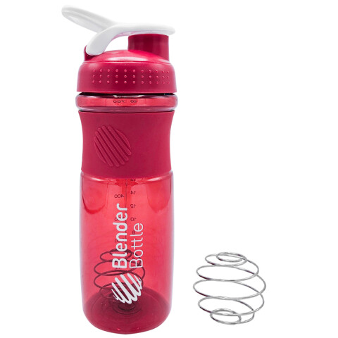 Caramañola Botella Deportiva Mezcladora Shaker Calidad Variante Color Rojo