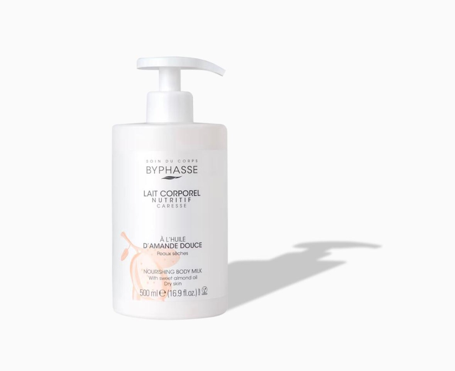 Byphasse Leche corporal nutritiva con dosificador 500ML 