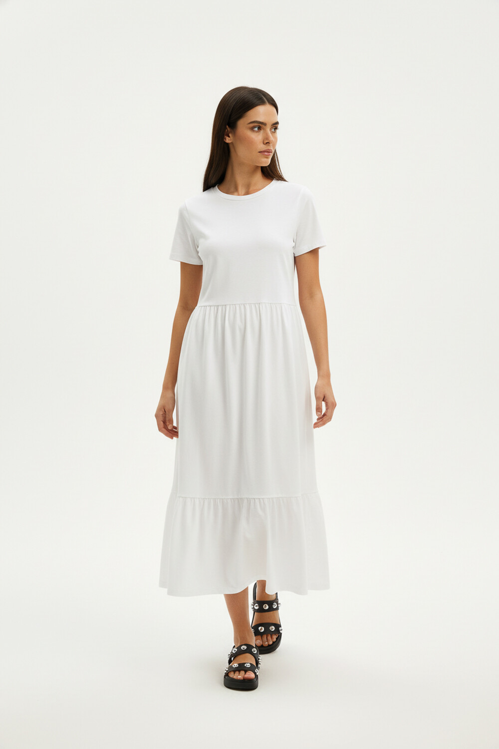 Vestido Arnalt Gris Melange Medio