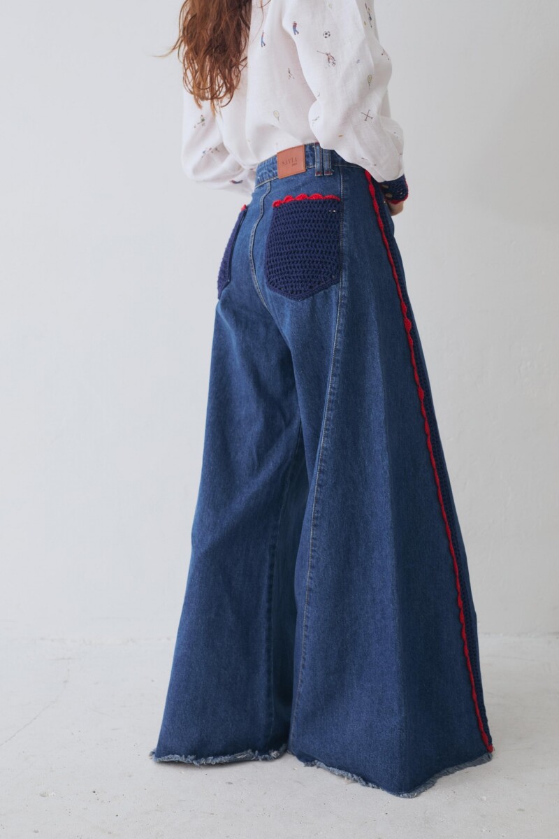 PRE VENTA JEAN WIDE XL RED Azul