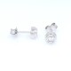 Caravanas en oro blanco 18k y brillantes Caravanas en oro blanco 18k y brillantes