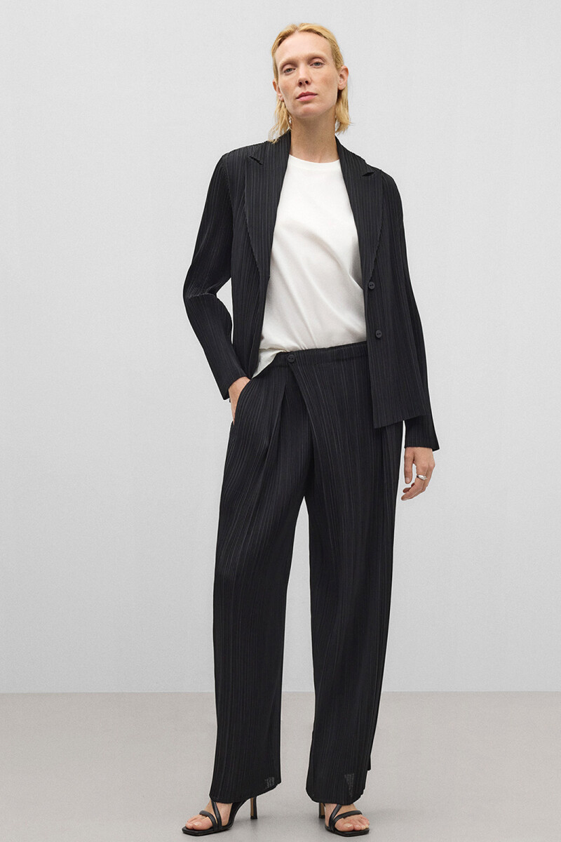 PANTALÓN CRINKLE Negro