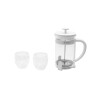 SET CAFETERA FRANCESA BLANCA + 2 VASOS DOBLE PARED SET CAFETERA FRANCESA BLANCA + 2 VASOS DOBLE PARED