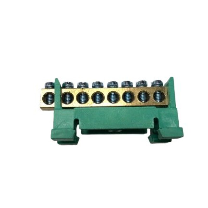 BARRA NEUTRO RIELERO 8 POLOS VERDE. VCP BARRA NEUTRO RIELERO 8 POLOS VERDE. VCP