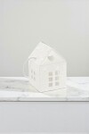 Caja casita c/cordon 10x10x9 cm. - BLANCO Caja casita c/cordon 10x10x9 cm. - BLANCO