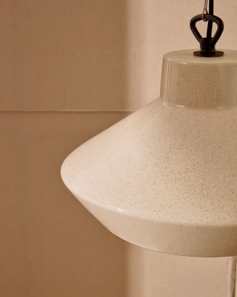 Lámpara de techo Portol de cerámica beige Lámpara de techo Portol de cerámica beige