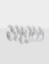 Aros Argollas Set Chunky Edition Set De Argollas Chunky Edition - Plateado