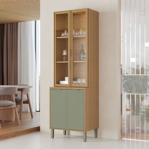 Armario Cocina Cristalero Color Alecrim
