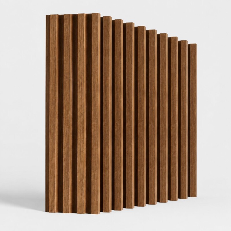 Set x10 Panel ranurado WPC 290x16cm MARRON OSCURO