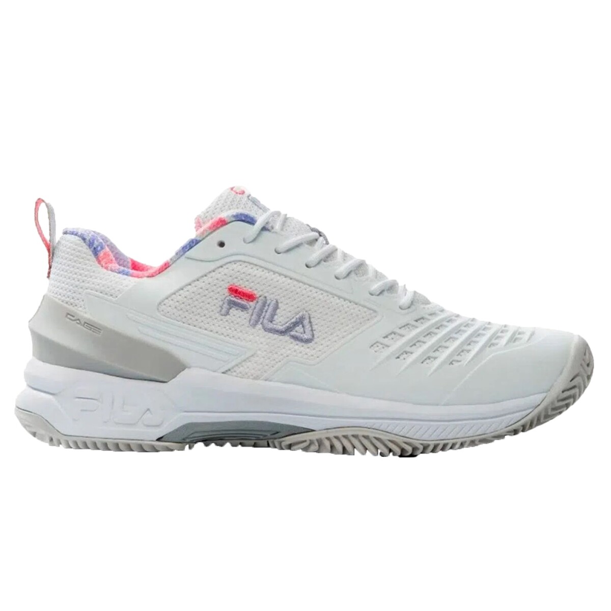 Calzado Fila TENNIS FEMENINO AXILUS_CLAY BLANCO/LILA/CORAL 