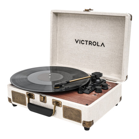 Tocadiscos Victrola Modelo Venture Suitcase VSC-680SB Blanco Tocadiscos Victrola Modelo Venture Suitcase VSC-680SB Blanco