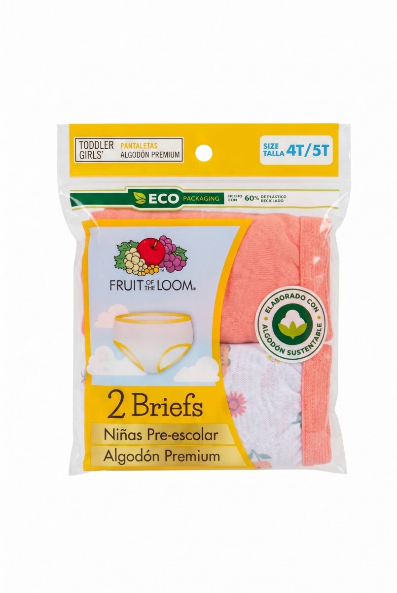 Pack x2 Culotte para niña toddler - Multicolor 