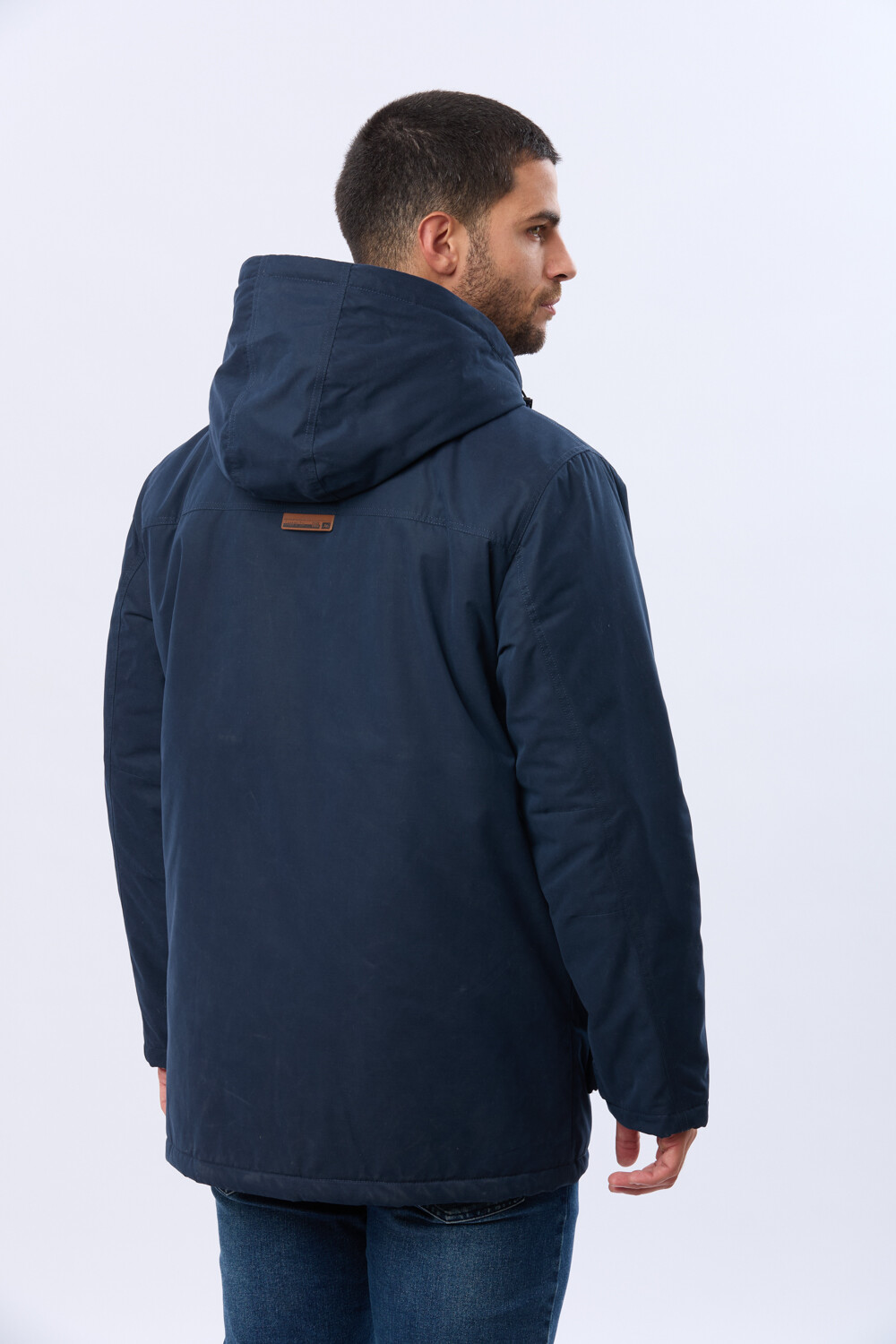 CAMPERA CON CAPUCHA DESMONTABLE Azul