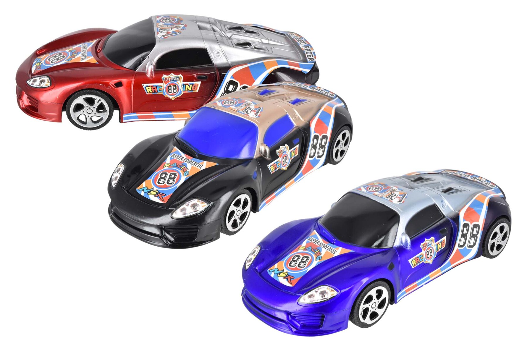 Auto deportivo de plastico 24.5cm 