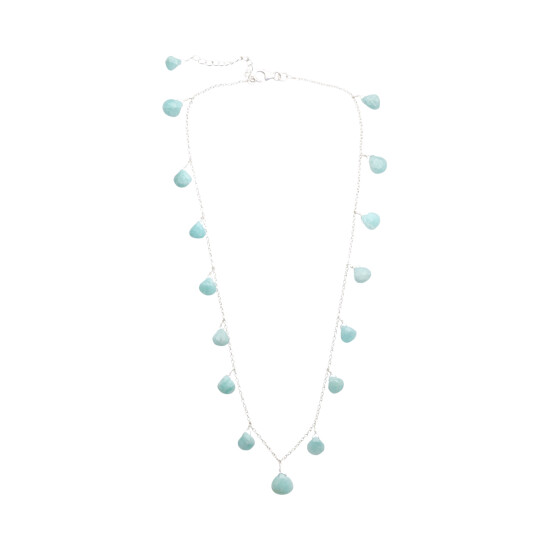 Collar Cadena Karvik Amazonita Plata 925 0