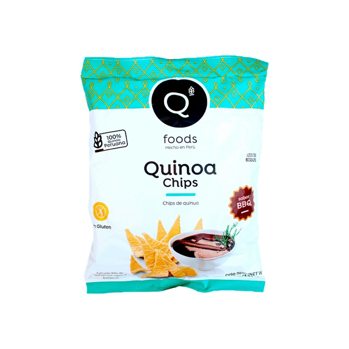 Chips de Quinua Sabor BBQ 35 g Q Foods 