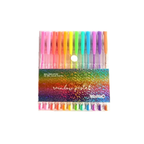 Boligrafo Caballito Gel x 12 Colores Pastel