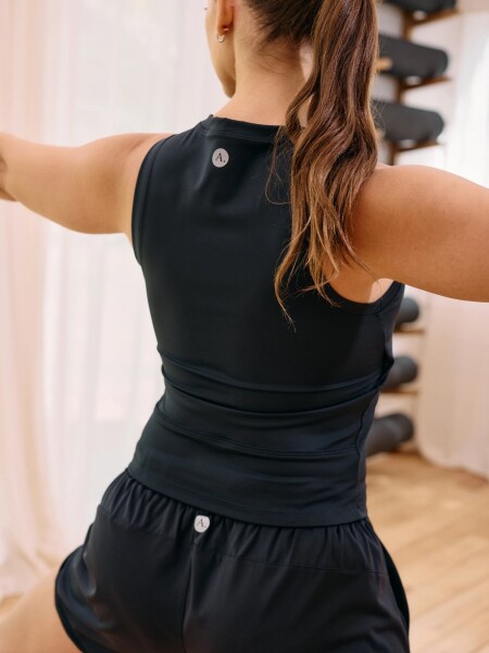 MUSCULOSA ALLIE STRETCHY NEGRO