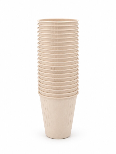 VASO DESCARTABLE SET 20PCS BEIGE