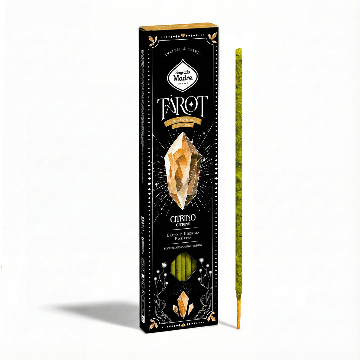 INCIENSO LINEA TAROT GEMAS - Citrino - Naranja/especias 