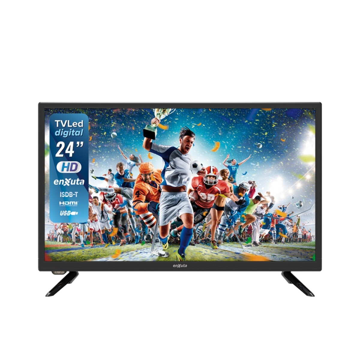 Tv Led Enxuta TLEDENX1224D1K 24 Hd Isbd 
