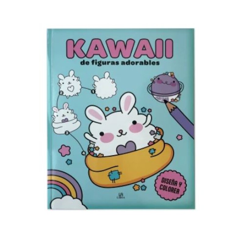 Libro Diseña y Colorea Kawaii