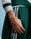 Pulseras Elásticas Perla Pulsera Elástica Perlas Y Pimientos - Blanco Crudo