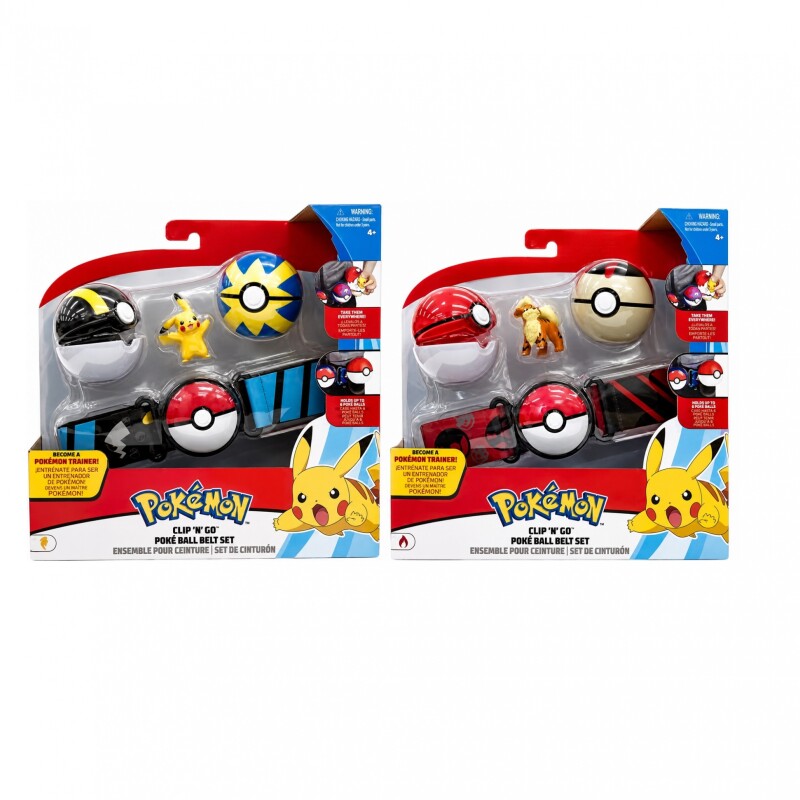 Cinturón de Entrenamiento Pokémon con 2 Pokébolas y Figura POKEMON CINTURON DE ENTRENAMIENTO CON 2 POKEBOLAS Y UNA FIGURA