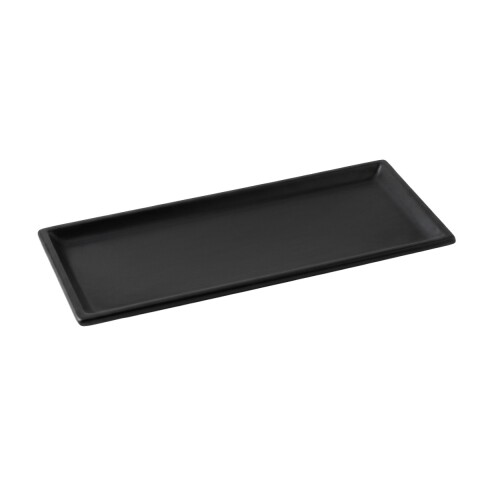 BANDEJA RECT NEGRA 35X13CM Unica