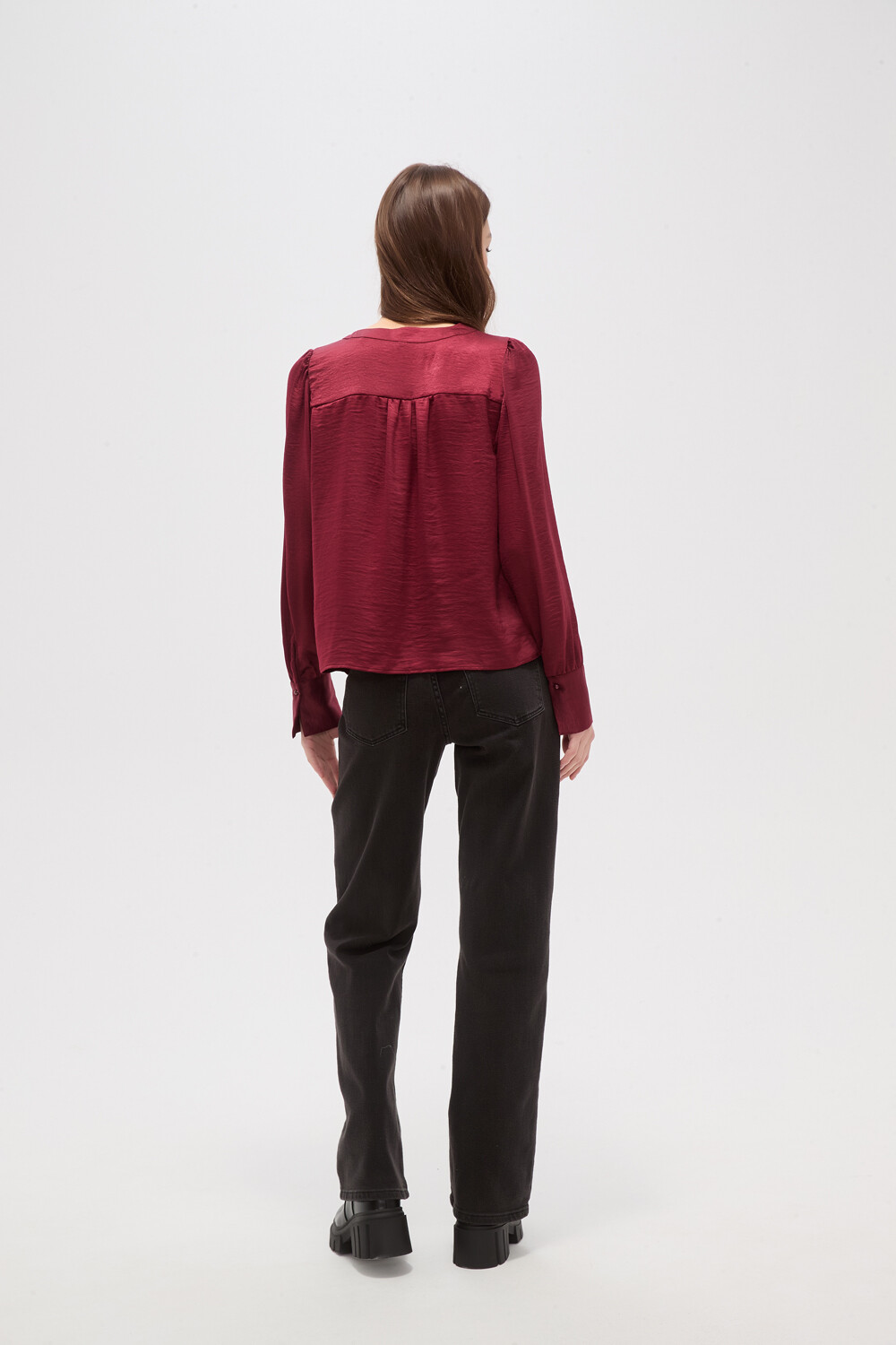 Camisa Senia Bordeaux