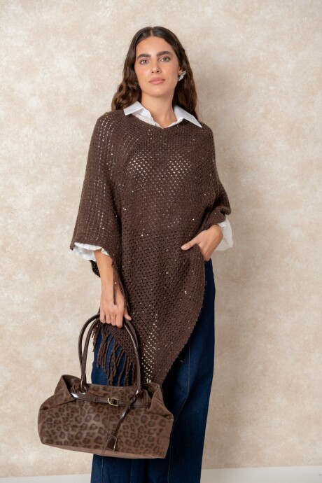PONCHO HONOR Chocolate