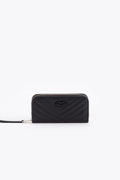 MAXI BILLETERA LIPSTICK Negro
