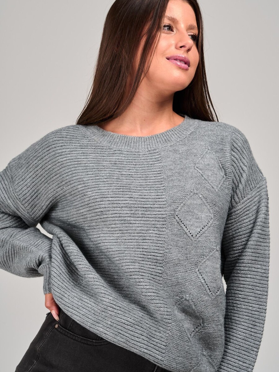 Buzo tejido Slowly - Grey 