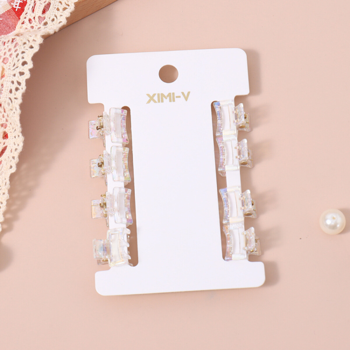 Mini Broches De Pelo - Transparentes - 8 Unidades #2 