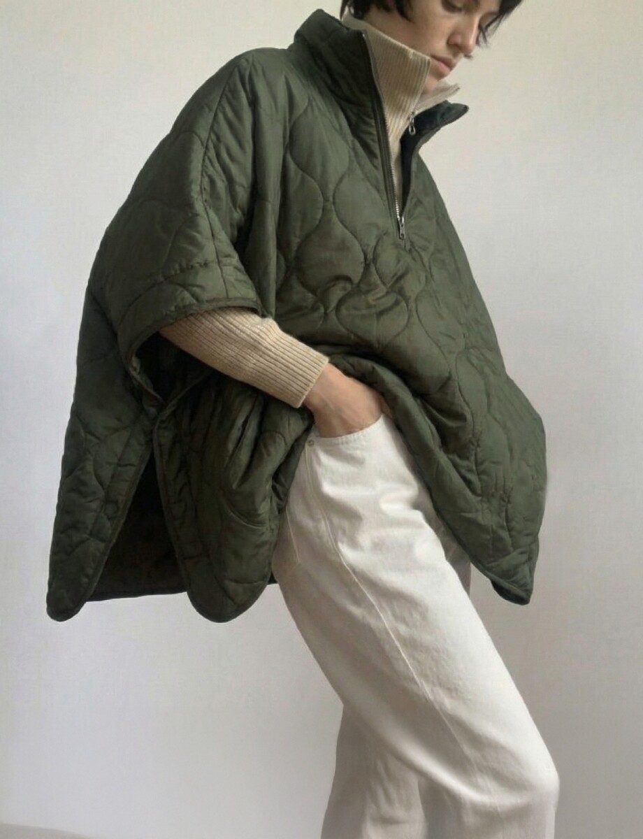 Poncho Capitoneado - Oliva 