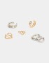 Bijou Cuff De metal Set De Earcuff De Metal - Combinacion Bicolor