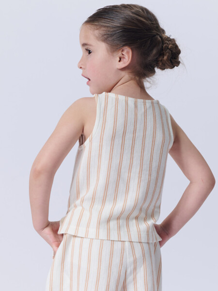 Musculosa tejida Tostada