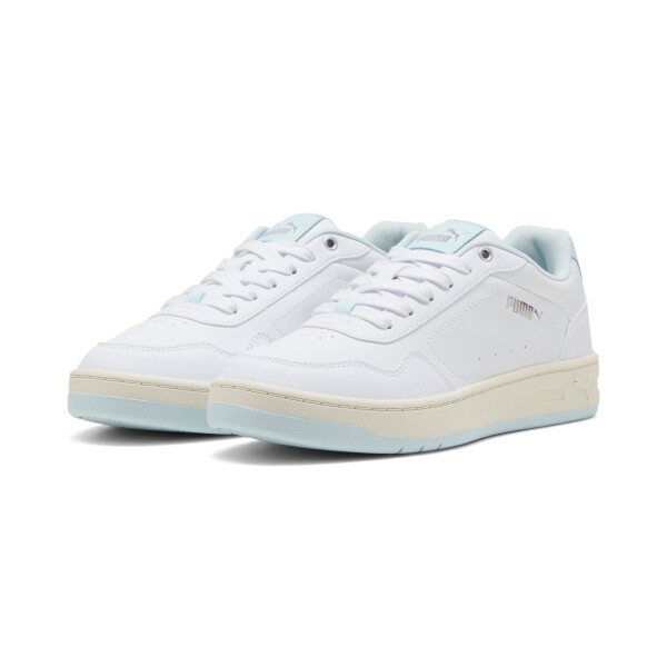 Championes Puma Court Classy de Mujer - 395021 18 Blanco-celeste