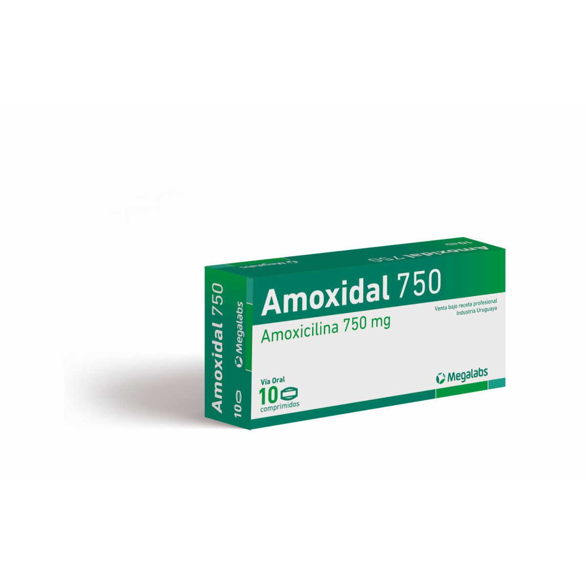 Amoxidal 750mg 10 Comprimidos 
