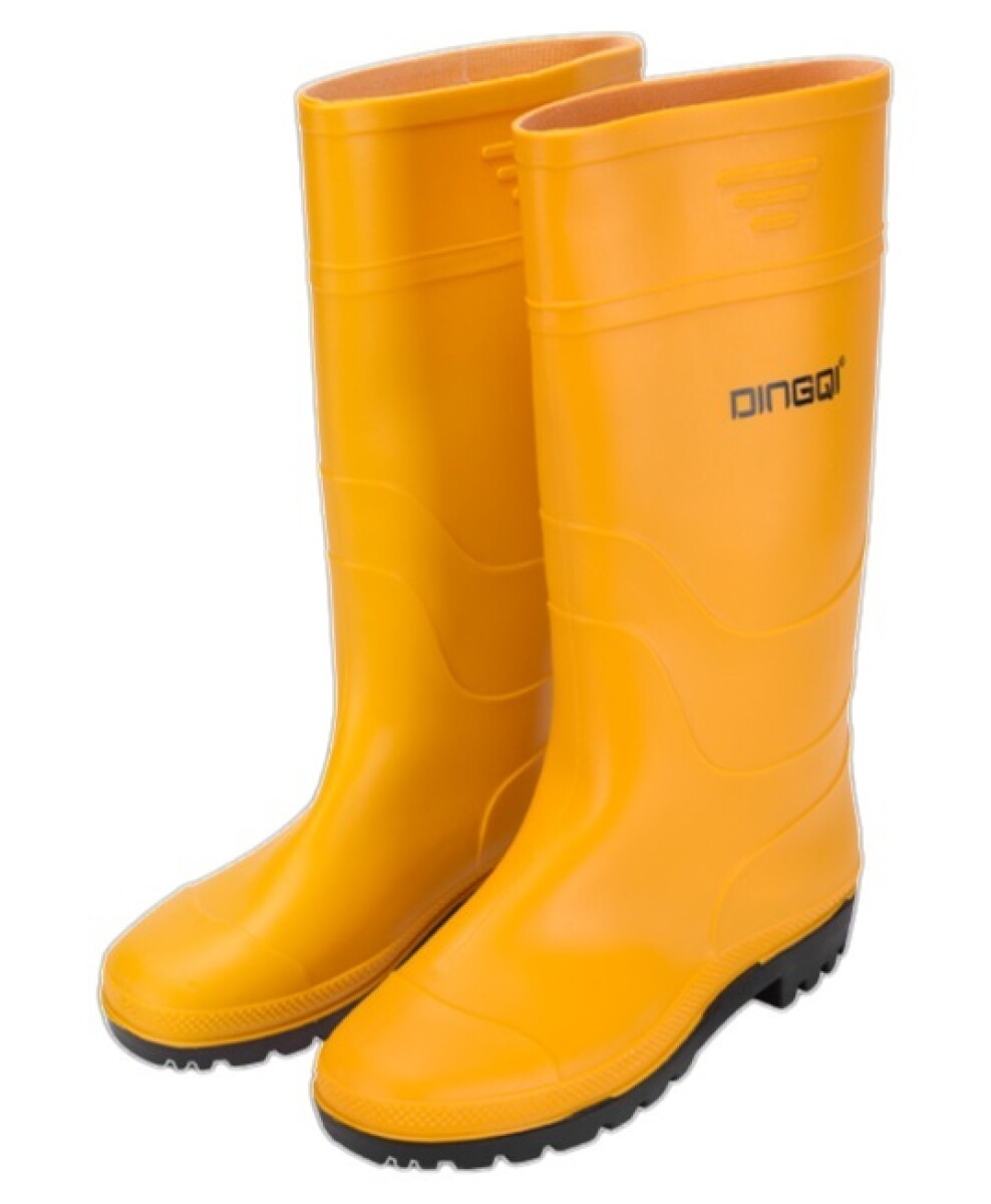 DINGQI BOTA DE LLUVIA & TRABAJO AMARILLA TALLE 44 