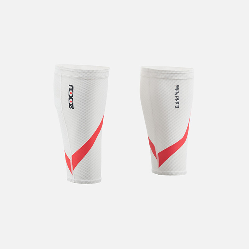 Banda de compresión Triatlón Lightweight Desert Comp Calf Guard Unisex White/heat Visions