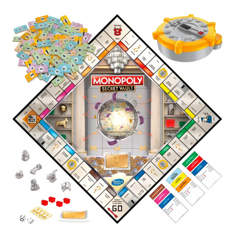 Juego De Mesa Hasbro Monopoly Bóveda Secreta Clásico Juego De Mesa Hasbro Monopoly Bóveda Secreta Clásico
