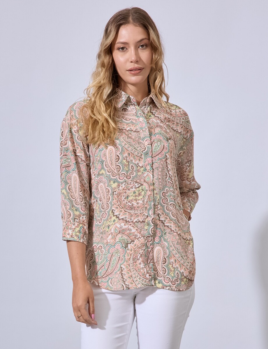 Camisa Gasa Spring - Rosa/multi 