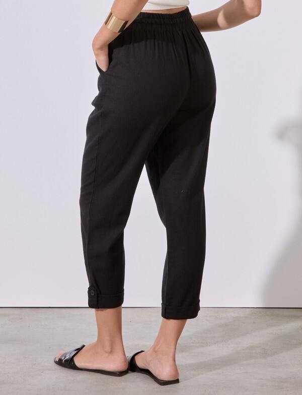 Pantalon Lino NEGRO