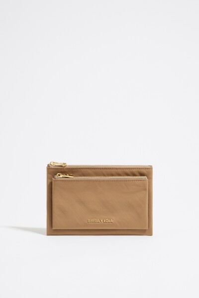 CARTERA DOBLE NYLON Camel