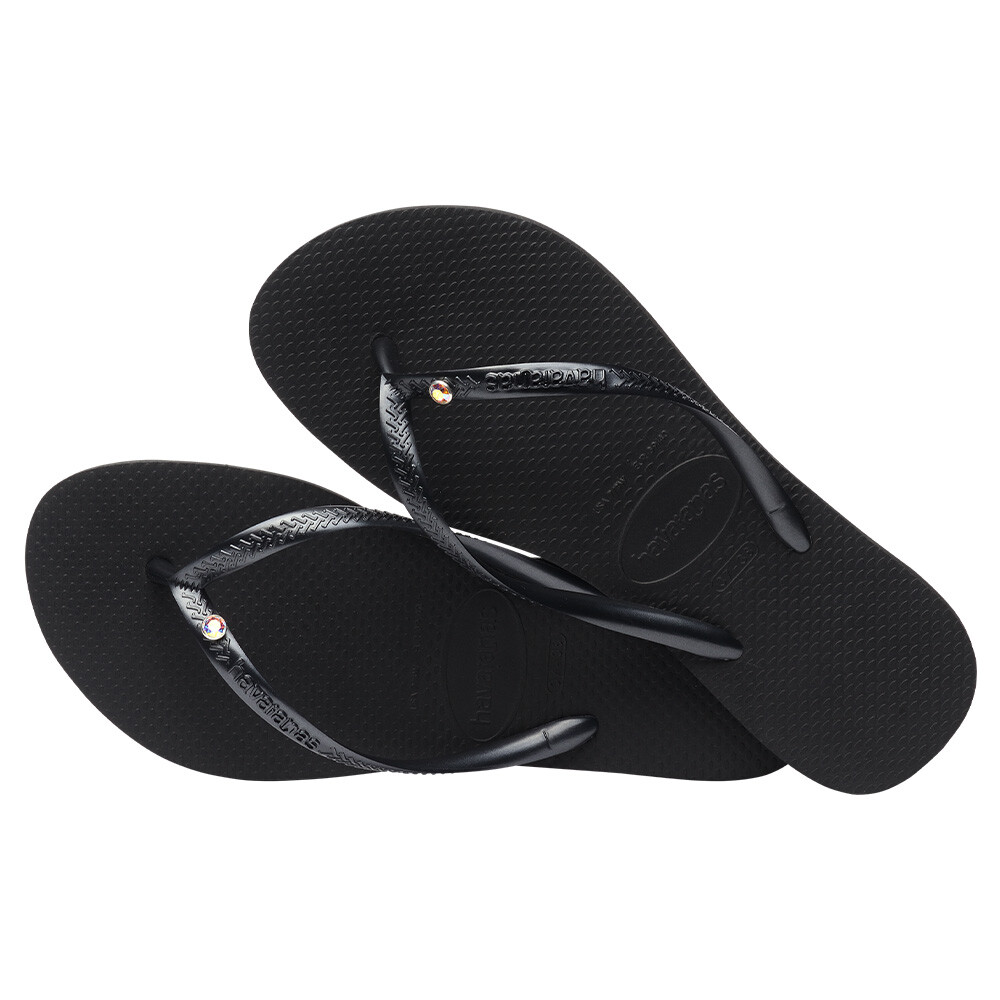 Sandalias Havaianas Slim Crystal Sw Ii Mujer Negro