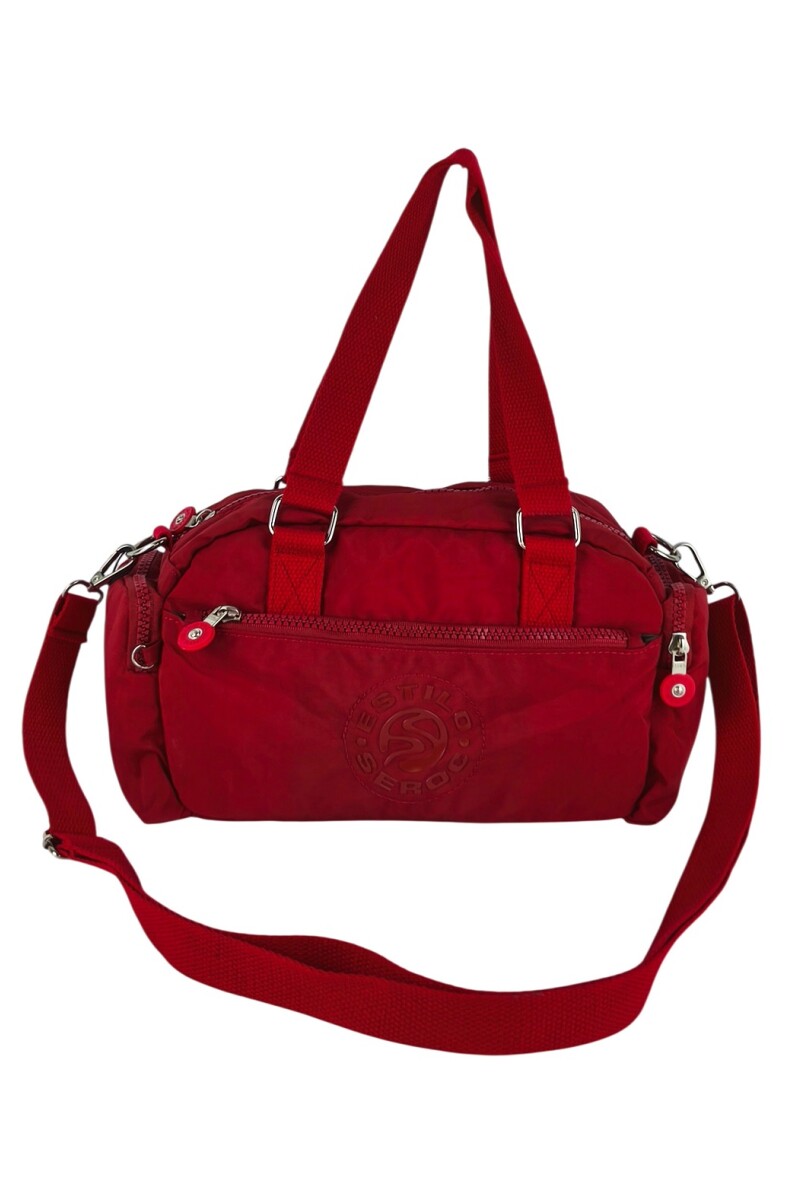 Morral con bolsillos Rojo